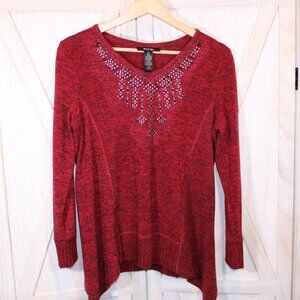 Style & Co. Embellished Sweater (Size PL)